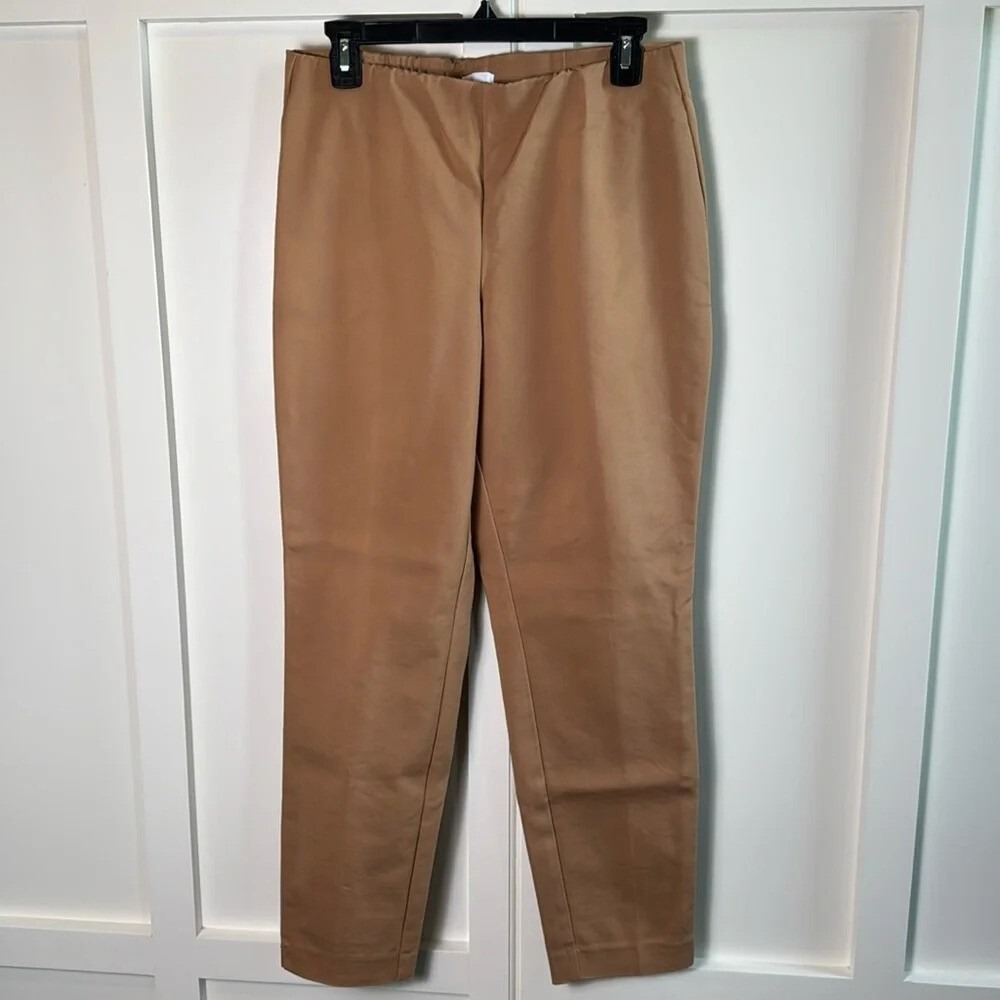 ecru Women's Camel Tan Stretch Cotton Blend Cropped Pants Size 10‎